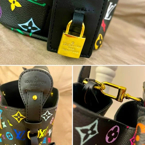 Multicolor Monogram Mini Bucket Bag - Picture 12 of 15